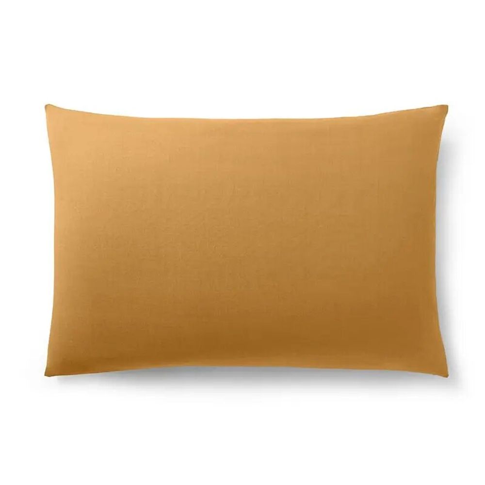 Linge de lit - Taie d'oreiller 100% Coton 50 x 70 cm Miel - COTON PUR