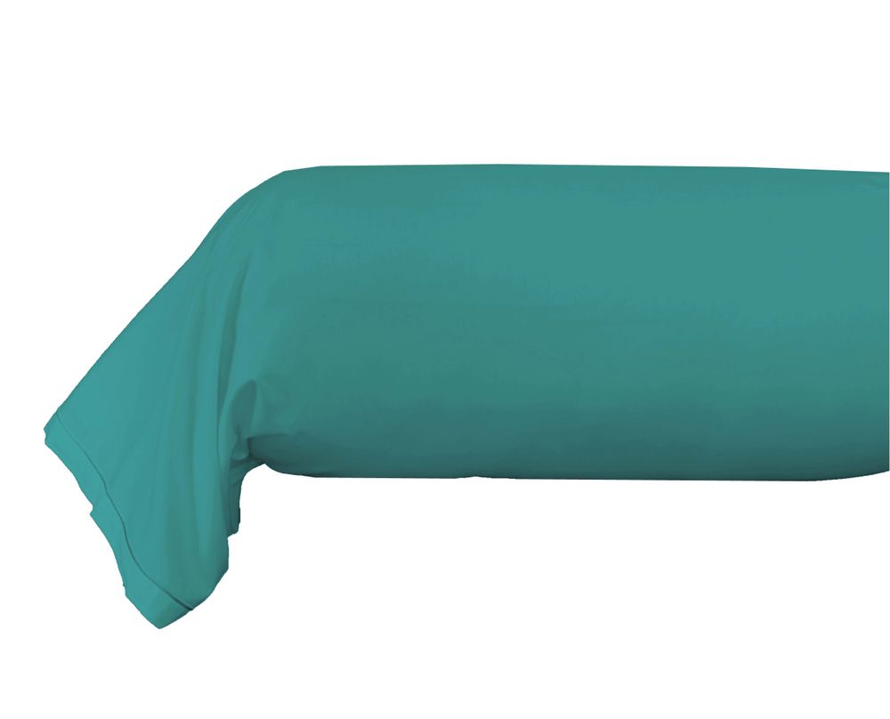 Bed linens - Percale Bolster Case 45 x 185 cm Pure Combed Cotton Long Staple 80 Thread Count/cm² Peacock - COTON PUR