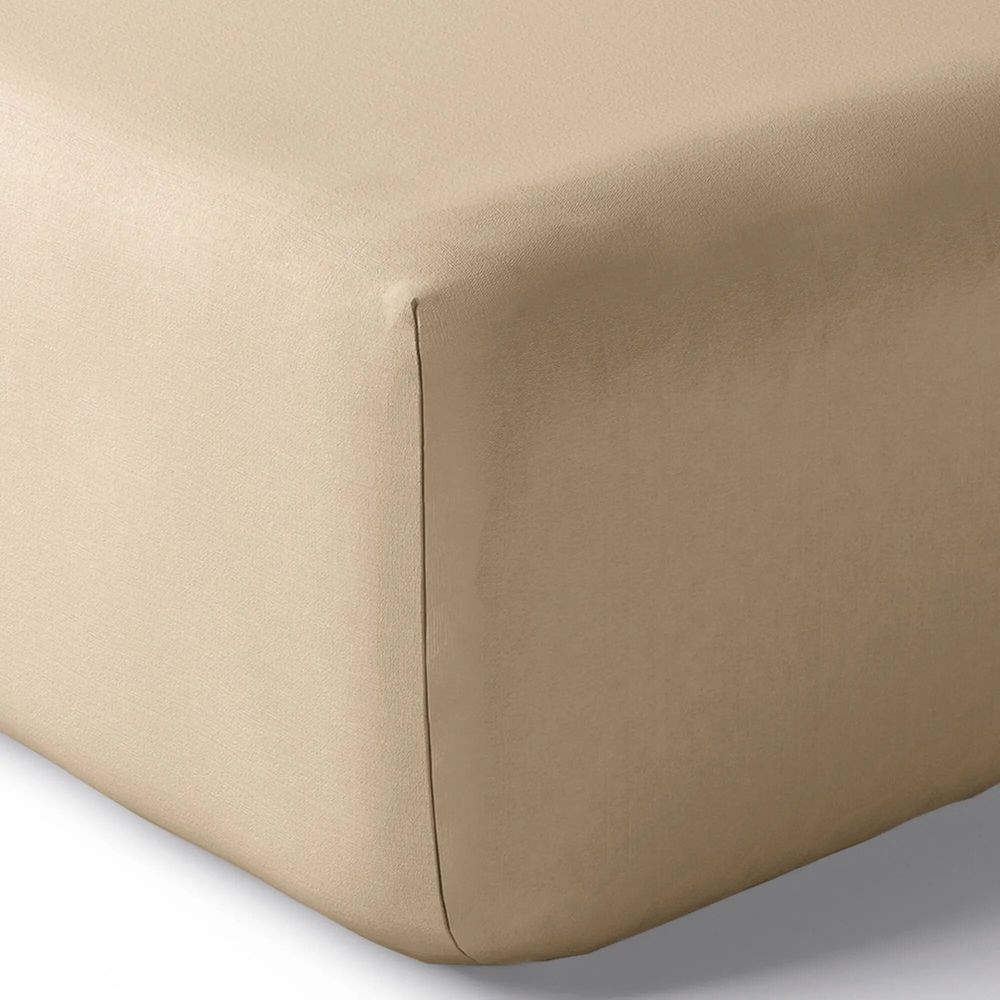 Linge de lit - Drap housse Percale 140 x 190 cm Pur Coton Peigné Longues Fibres 80 Fils/cm² Lin - COTON PUR
