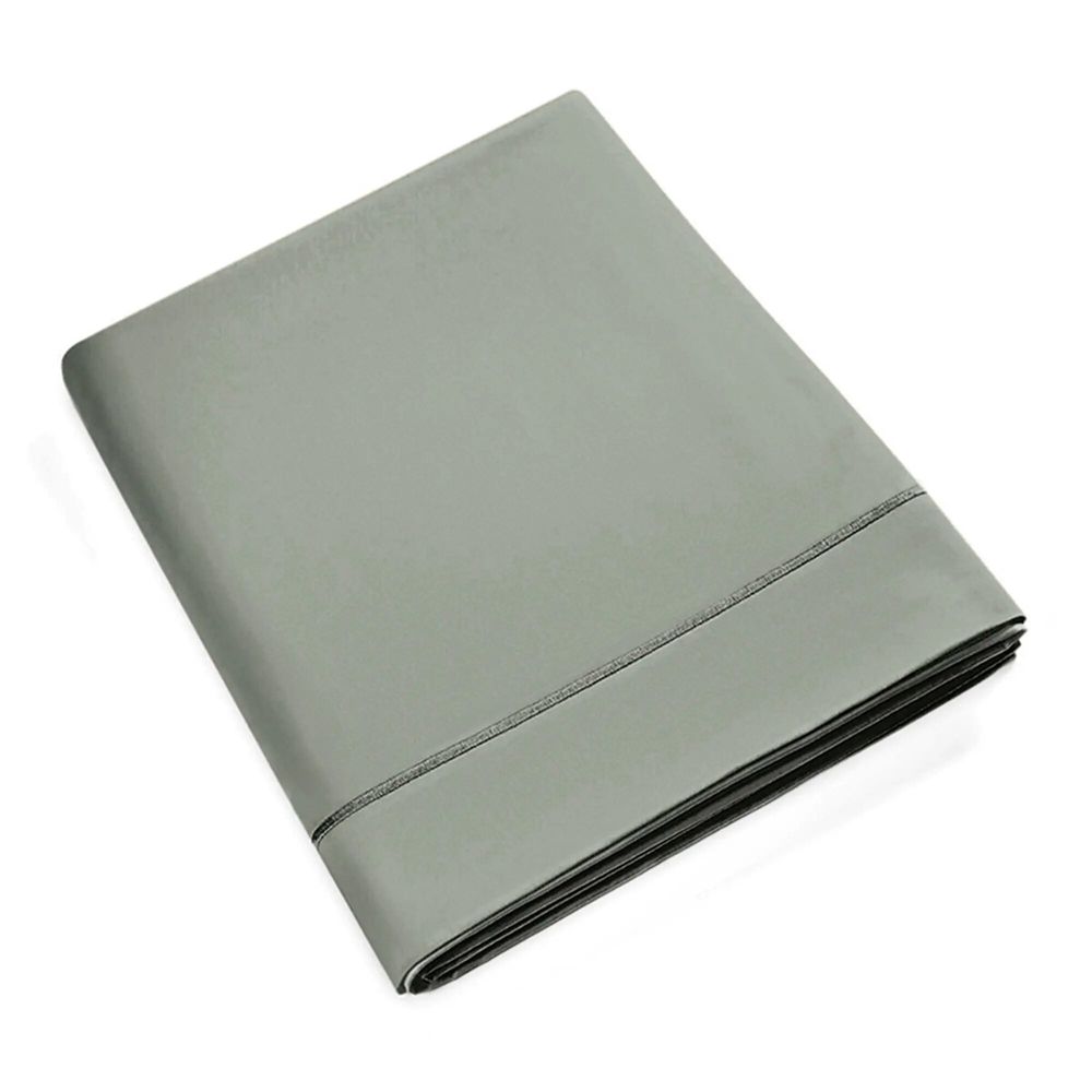Bed linens - Flat Sheet 270 x 300 cm Pure Combed Cotton Long Staple 80 Thread Count/cm² Slate - COTON PUR