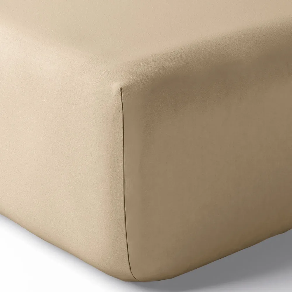 Bed linens - Percale fitted sheet 200 x 200 cm Pure Combed Cotton Long Fibers 80 Thread Count/cm² Linen - COTON PUR
