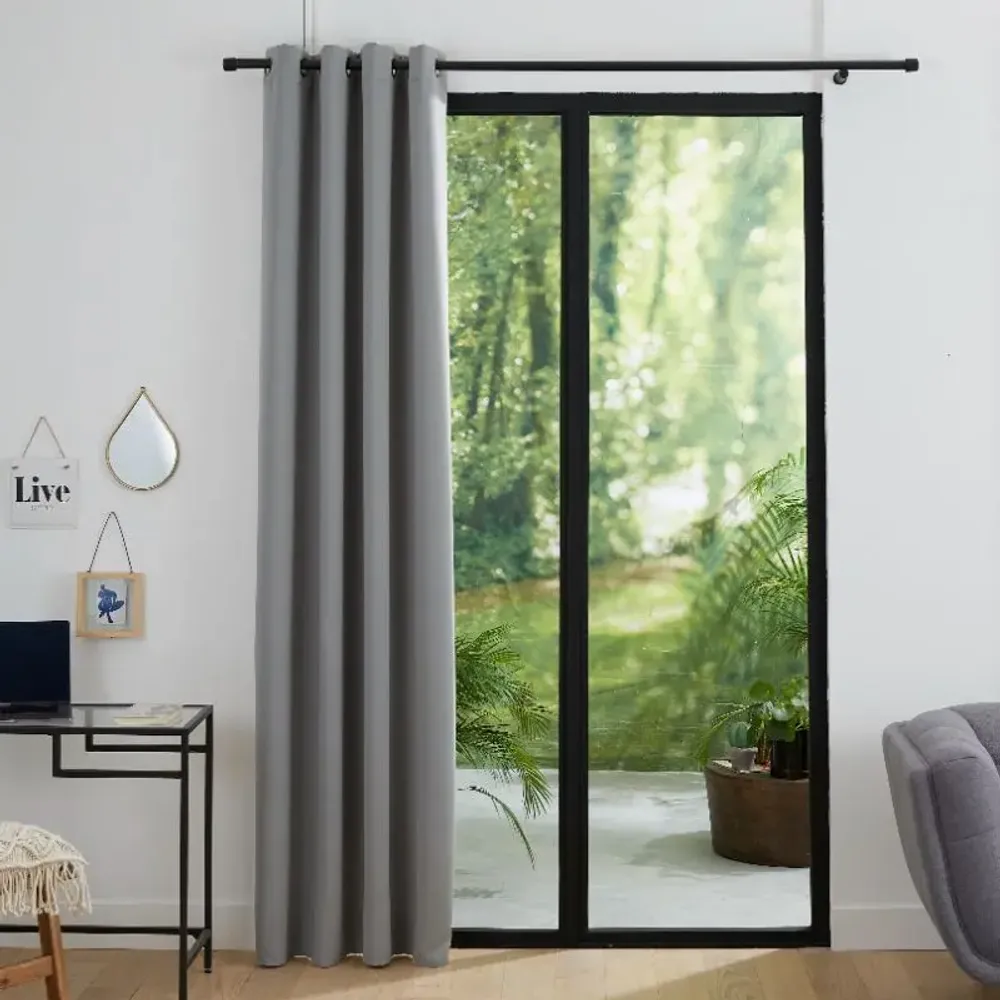 Rideaux et voilages - Rideau Occultant 140 x 260 cm Nuage - COTON PUR