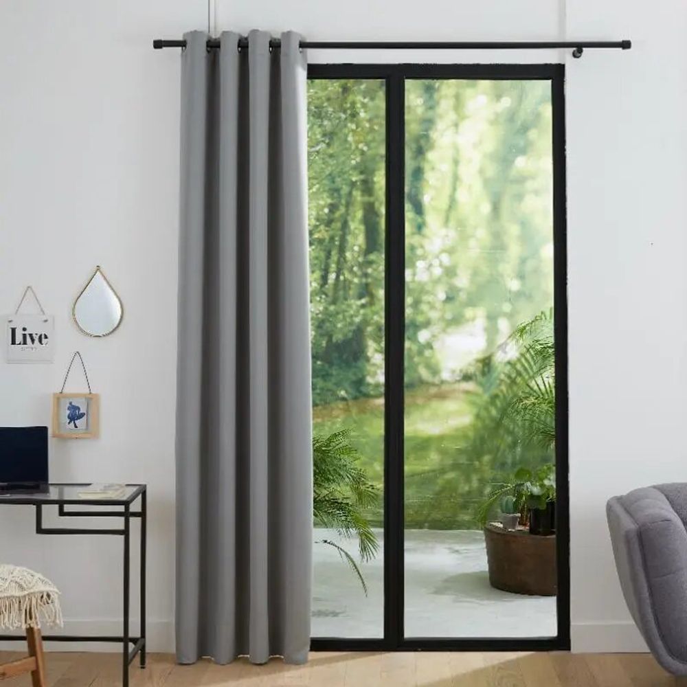 Curtains and window coverings - Blackout Curtain 140 x 260 cm Cloud - COTON PUR