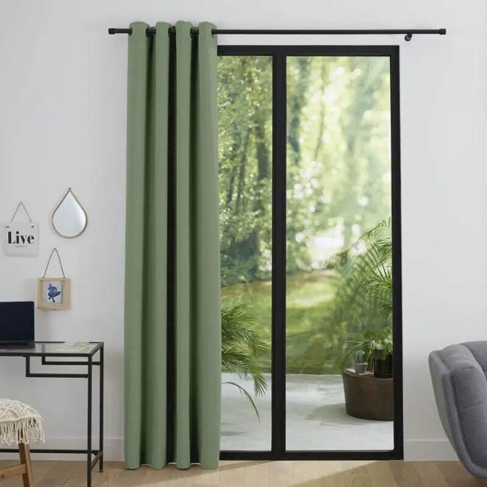 Curtains and window coverings - Blackout Curtain 140 x 260 cm Rosemary - COTON PUR