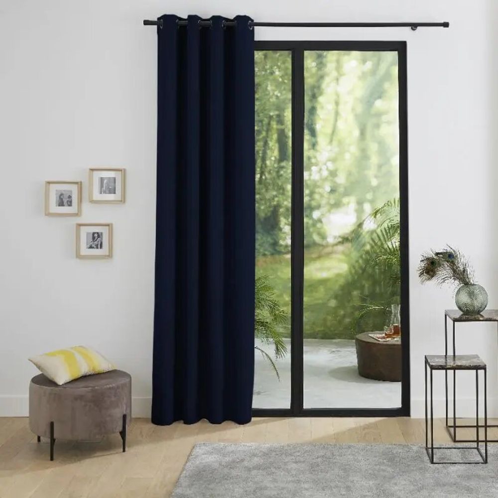 Curtains and window coverings - Thermal Blackout Curtains 140 x 260 cm Midnight Blue - COTON PUR