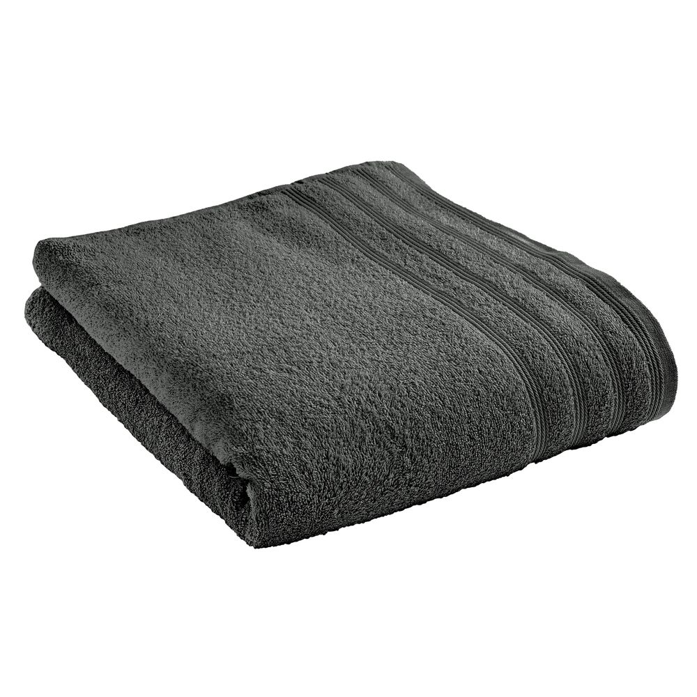 Serviettes de bain - Drap de Bain "Spa" 100% Coton 90 x 150 cm Ardoise - COTON PUR