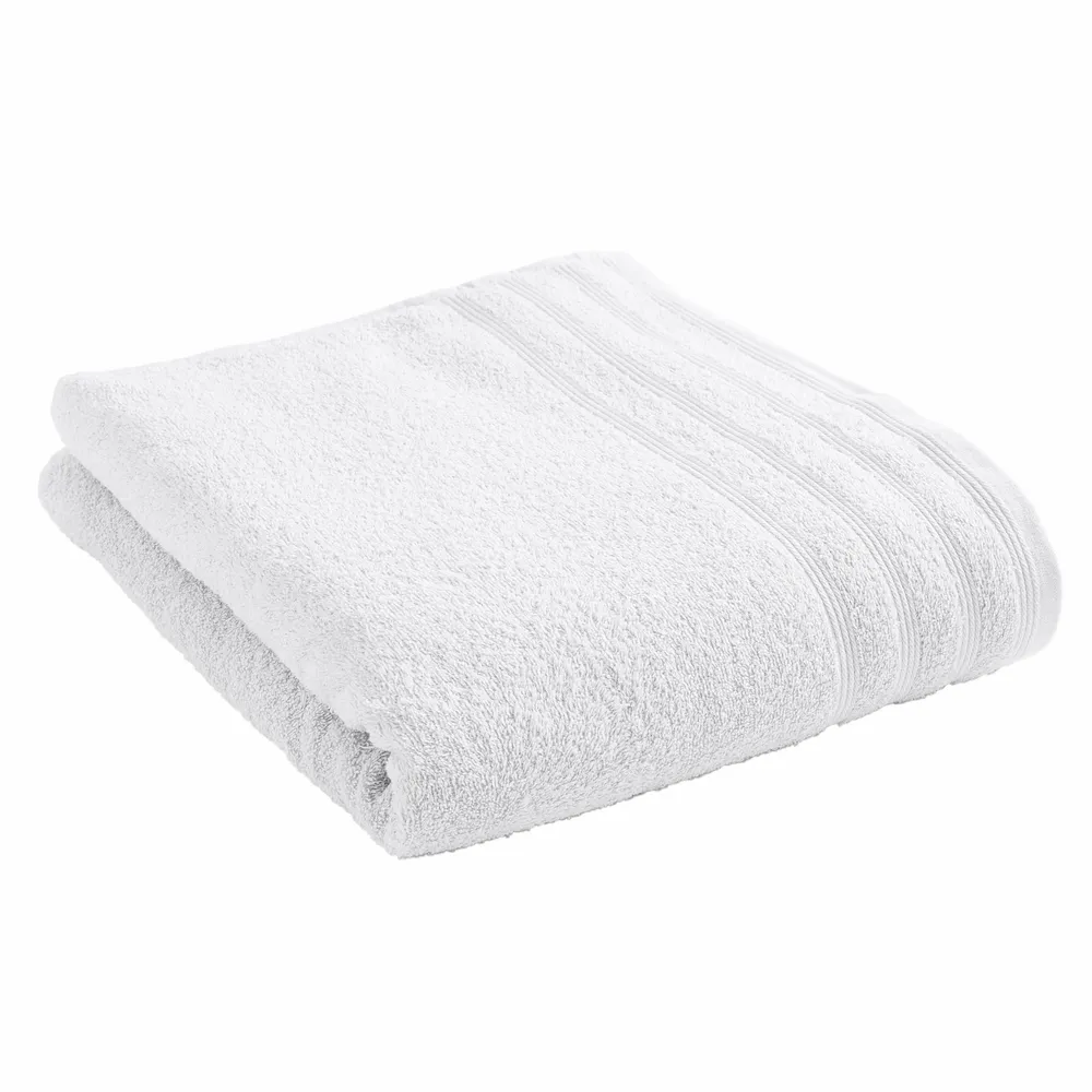 Serviettes de bain - Drap de Bain "Spa" 100% Coton 90 x 150 cm Neige - COTON PUR