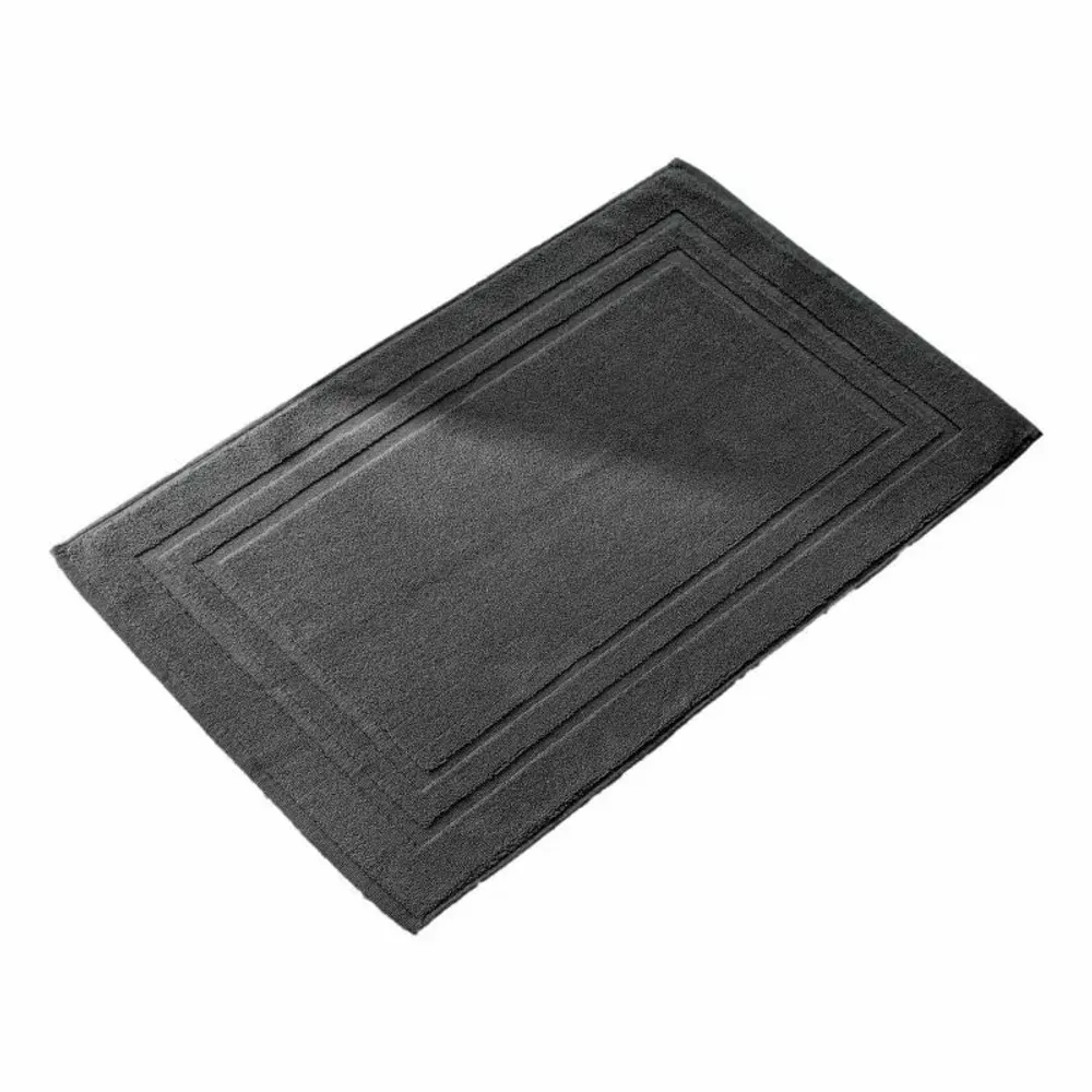 Autres linges de bain - Tapis de Bain "Spa" 100% Coton 50 x 80 cm Ardoise - COTON PUR
