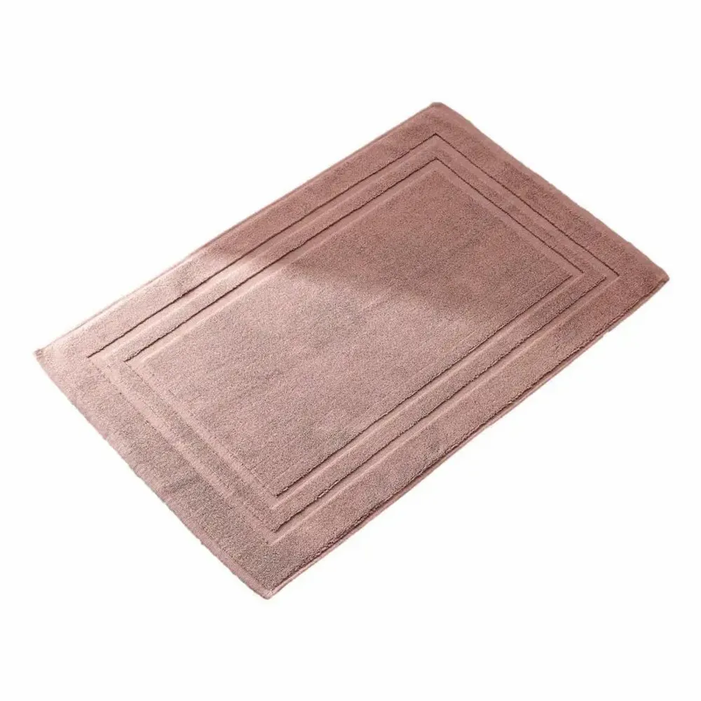 Autres linges de bain - Tapis de Bain "Spa" 100% Coton 50 x 80 cm Vieux Rose - COTON PUR