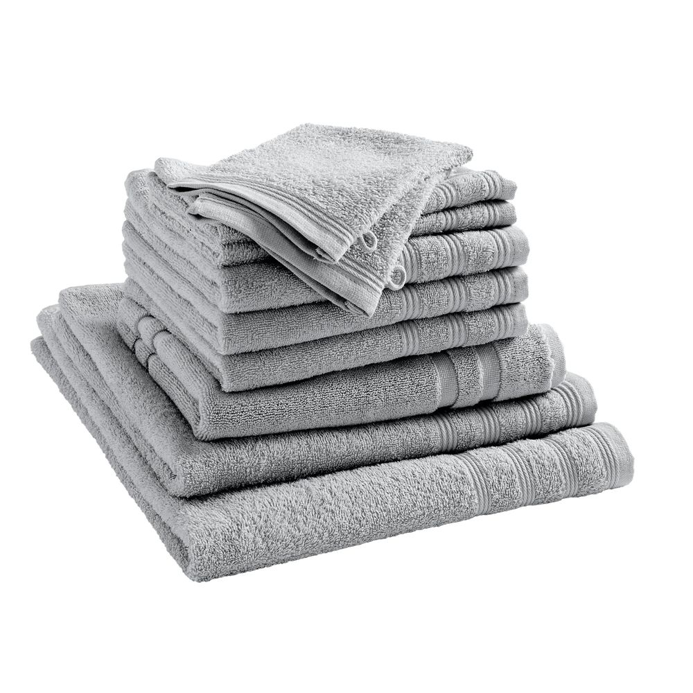 Autres linges de bain - Pack Éponge 10 Pièces "Spa" 100% Coton Perle - COTON PUR