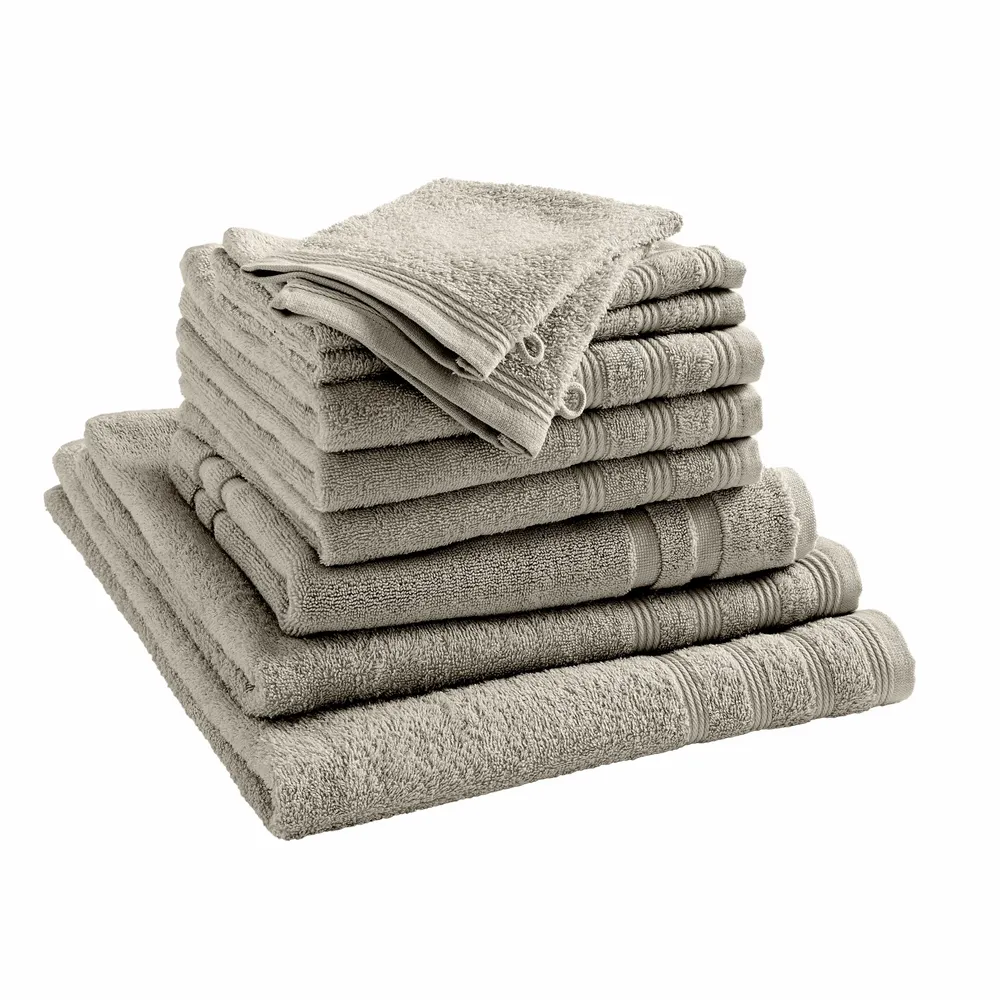 Autres linges de bain - Pack Éponge 10 Pièces "Spa" 100% Coton Sable - COTON PUR