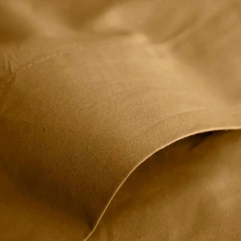 Bed linens - 100% Cotton Flat Sheet 180 x 290 cm Caramel - COTON PUR