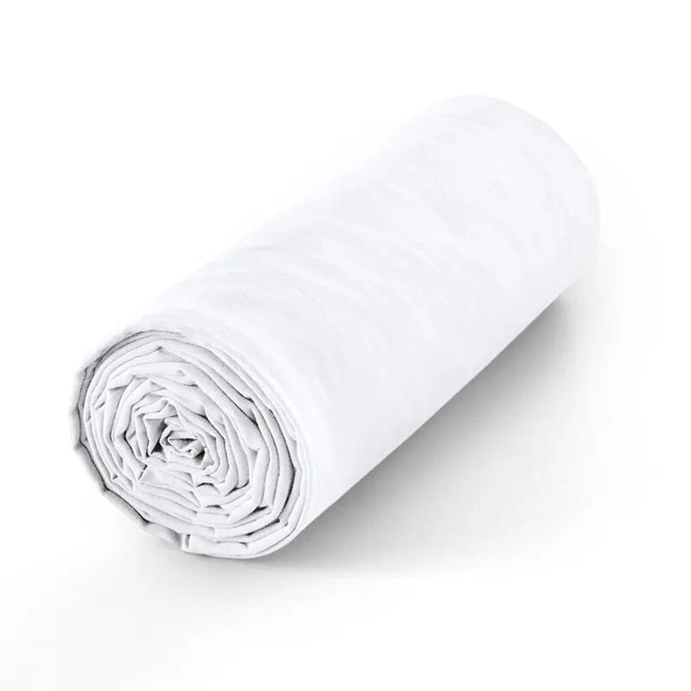 Linge de lit - Drap housse 100% Coton 140 x 190 cm Neige - COTON PUR