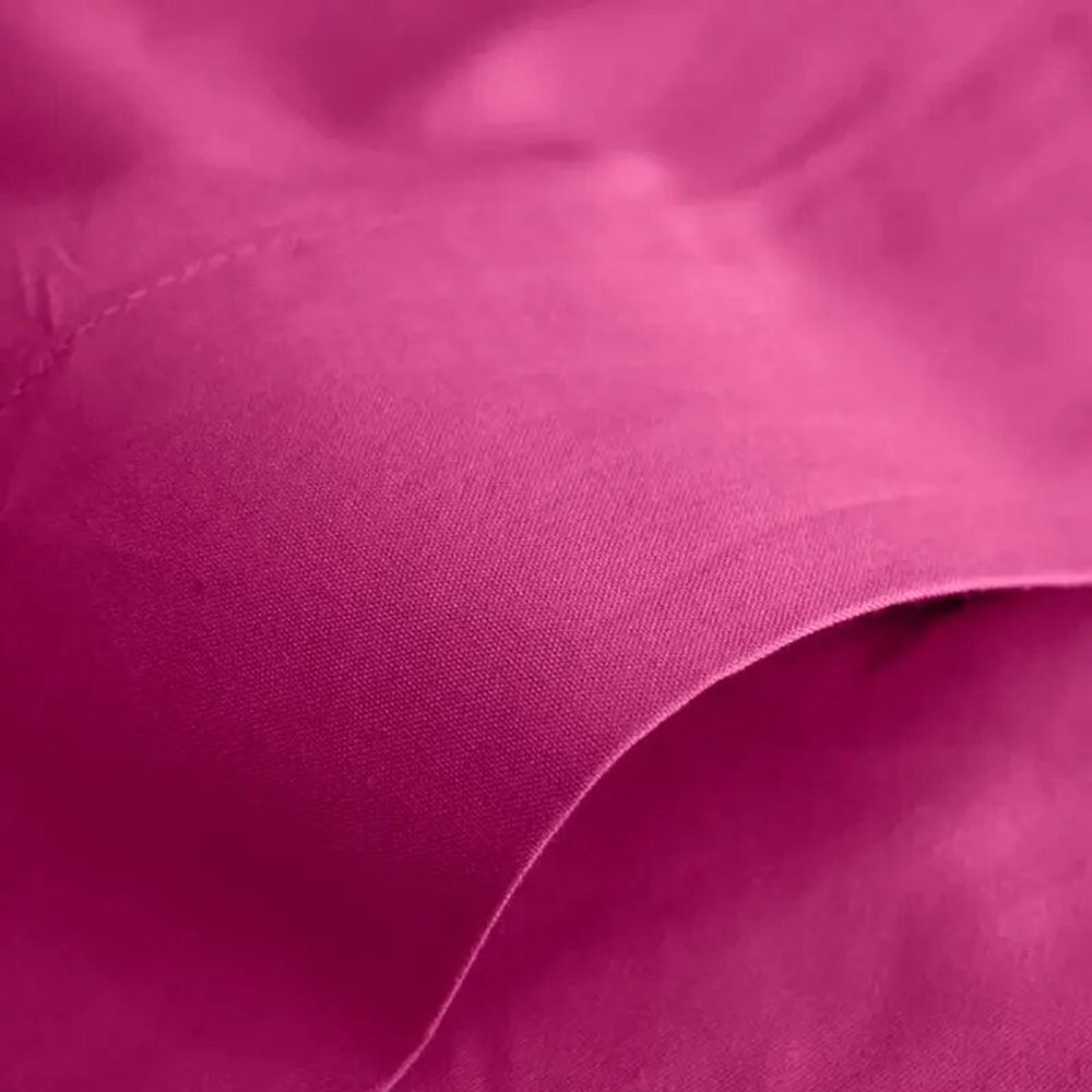 Linge de lit - Drap Plat 100% Coton 240 x 300 cm Magenta - COTON PUR