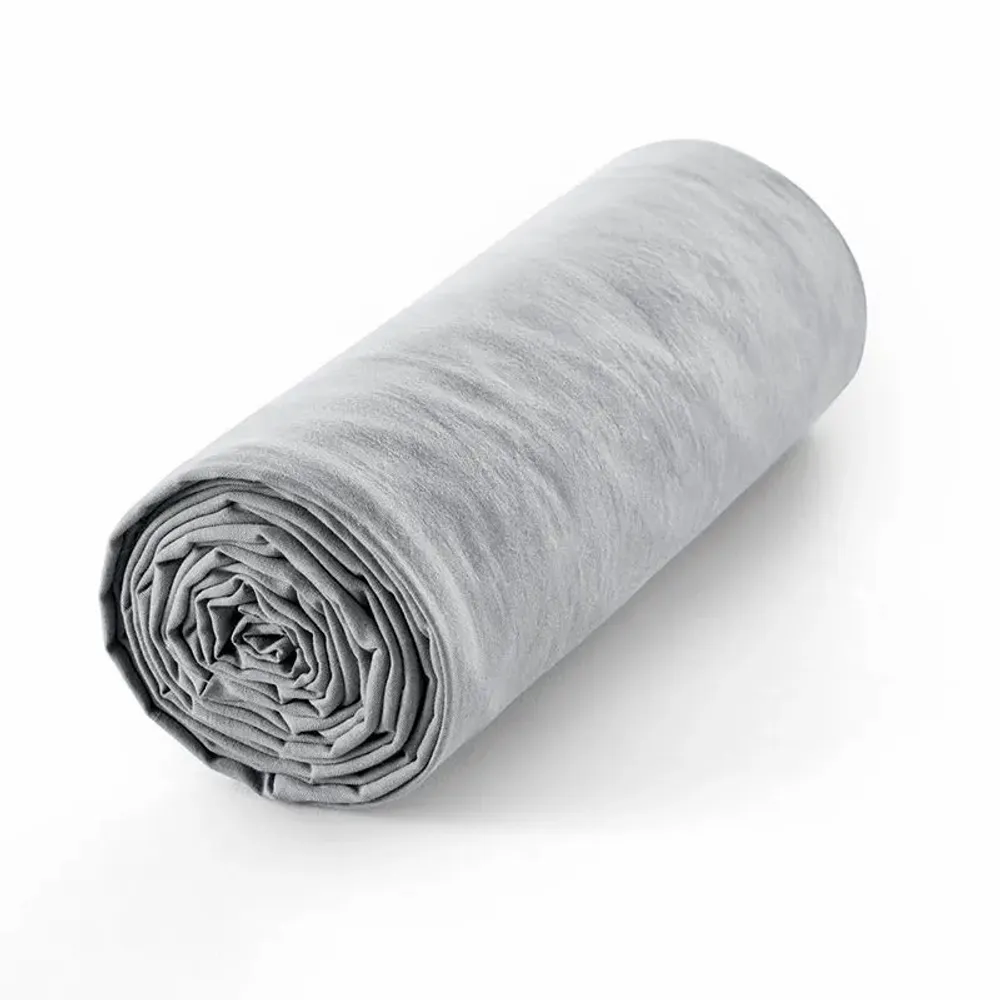 Bed linens - Fitted sheet 100% Cotton 160 x 200 cm Cloud - COTON PUR