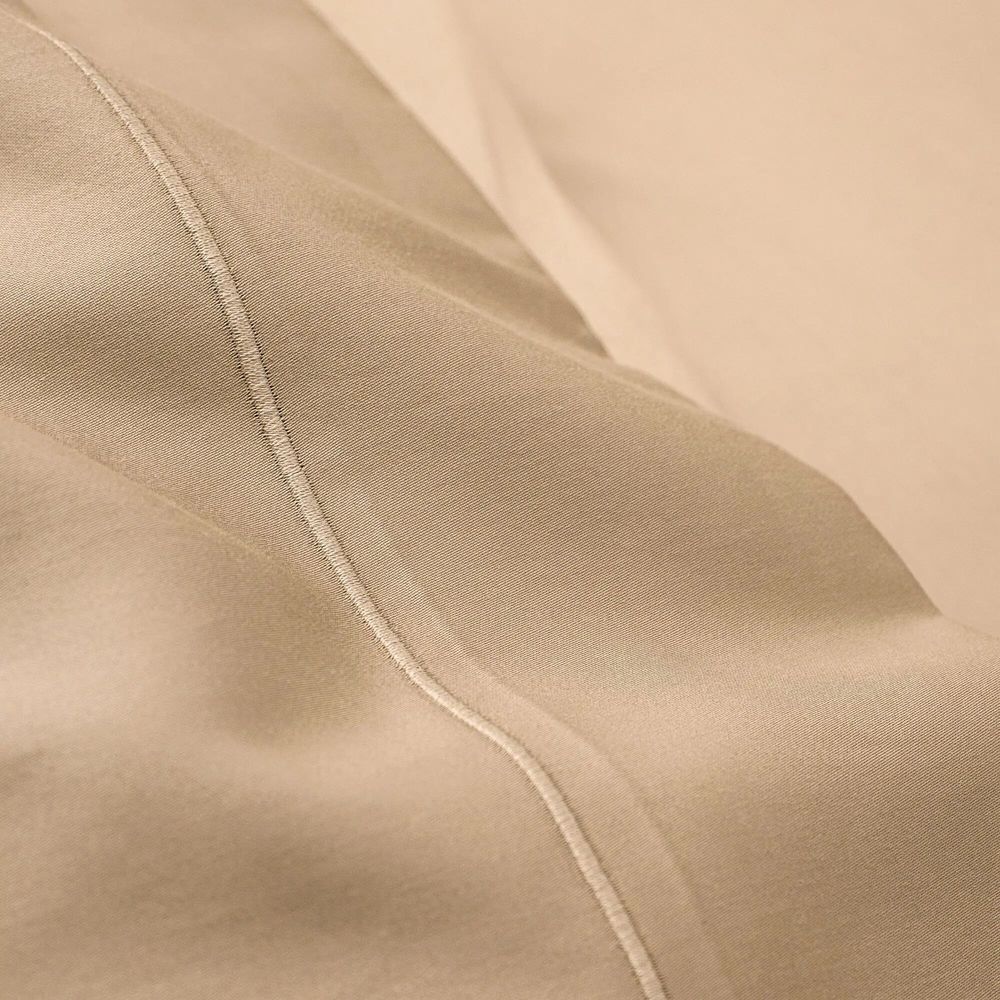 Linge de lit - Drap Plat 270 x 300 cm Pur Coton Peigné Longues Fibres 80 Fils/cm² Lin - COTON PUR