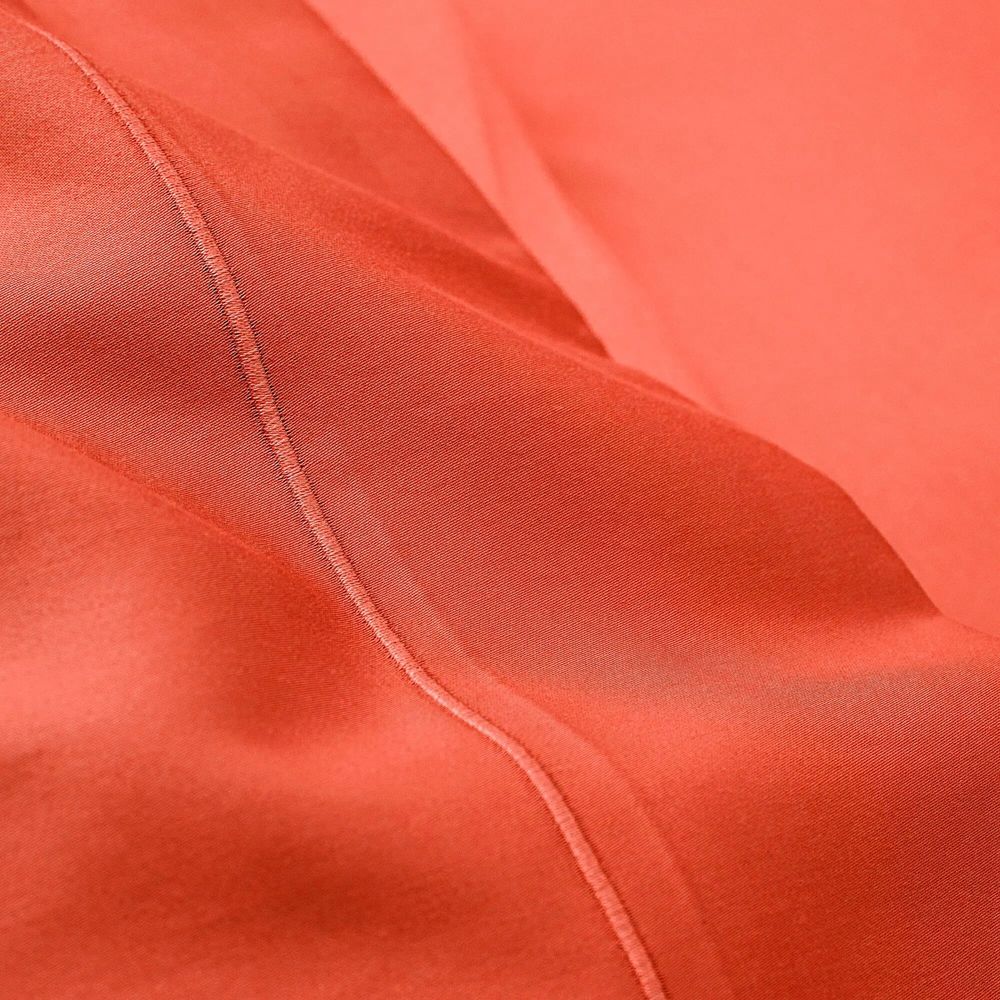 Bed linens - Flat Sheet 270 x 300 cm Pure Combed Cotton Long Staples 80 Thread Count/cm² Terracotta - COTON PUR