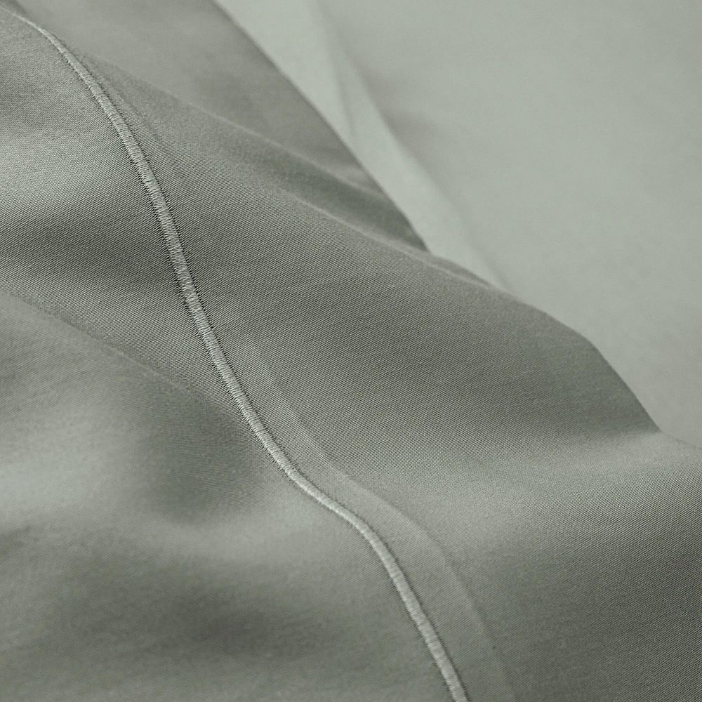 Bed linens - Flat Sheet 270 x 300 cm Pure Combed Cotton Long Staple 80 Thread Count/cm² Slate - COTON PUR