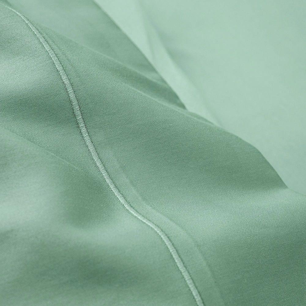 Bed linens - Flat Sheet 270 x 300 cm Pure Combed Cotton Long Staples 80 Threads/cm² Celadon - COTON PUR