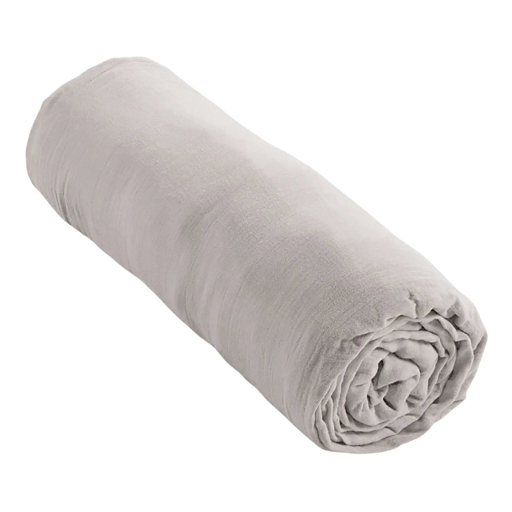 Bed linens - Cotton Gauze Fitted Sheet 160 x 200 cm Pearl - COTON PUR