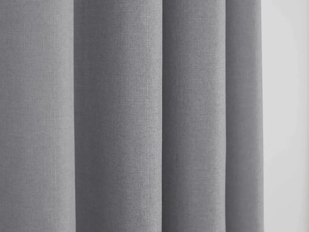 Curtains and window coverings - Pair of Eyelet Curtains "Linen Effect" 140 x 260 cm Moonlight deco Nuage - COTON PUR