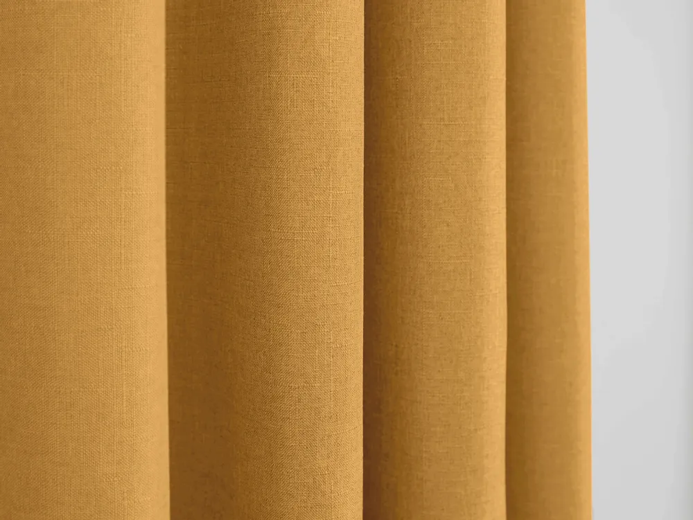 Curtains and window coverings - Pair of “Linen Effect” Eyelet Curtains 140 x 260 cm Moonlight deco Honey - COTON PUR