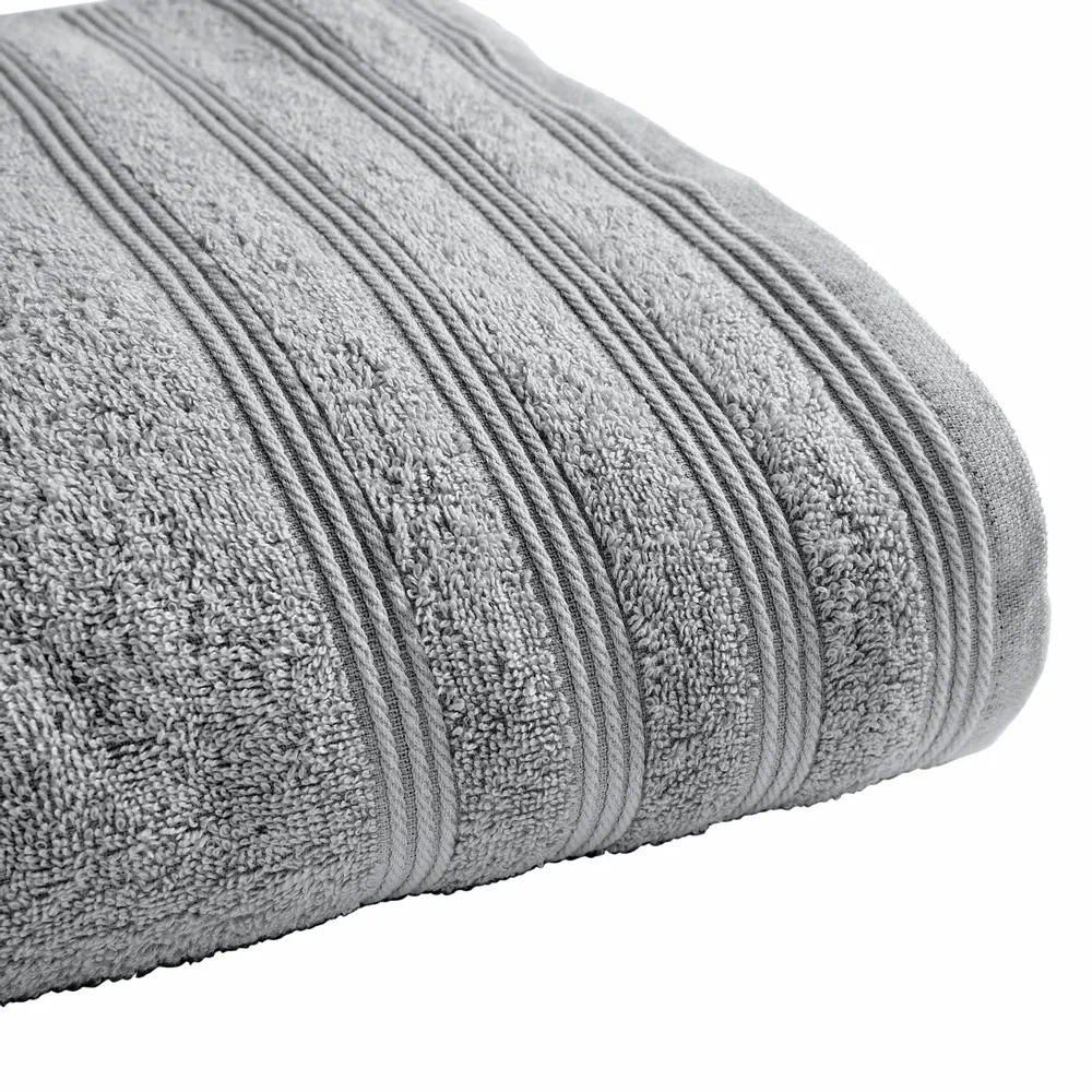 Bath towels - Shower Towel "Spa" 100% Cotton 70 x 140 cm Pearl - COTON PUR