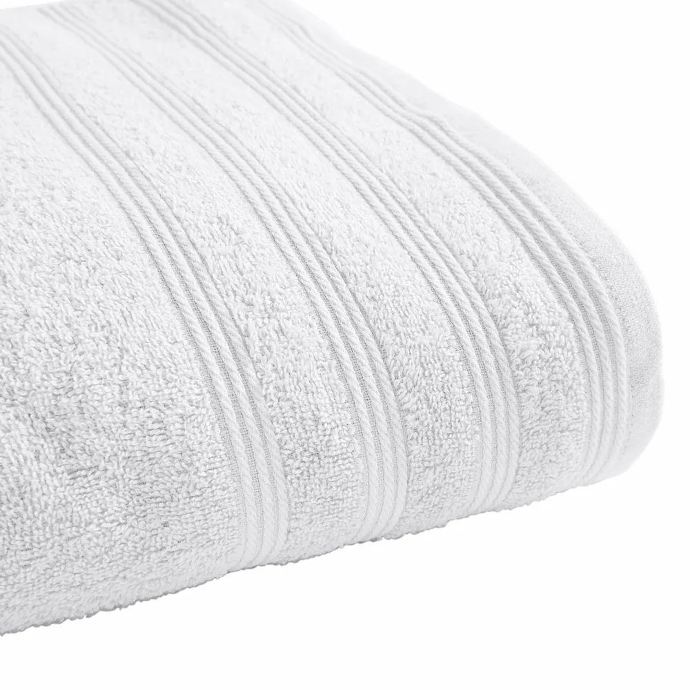 Serviettes de bain - Drap de Douche "Spa" 100% Coton 70 x 140 cm Neige - COTON PUR