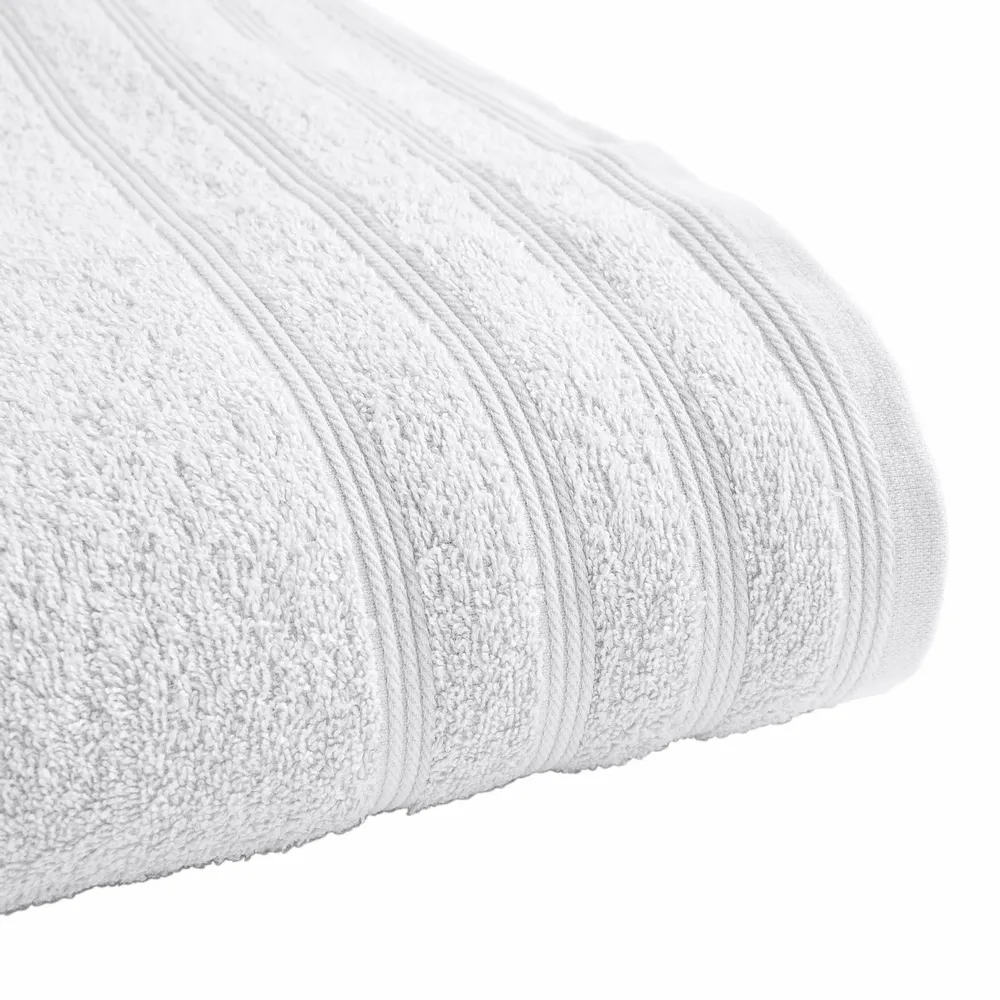 Bath towels - "Spa" Bath Towel 100% Cotton 90 x 150 cm Snow - COTON PUR