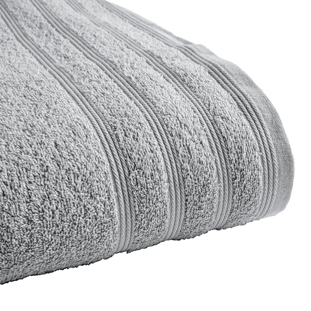 Bath towels - "Spa" Bath Towel 100% Cotton 90 x 150 cm Pearl - COTON PUR