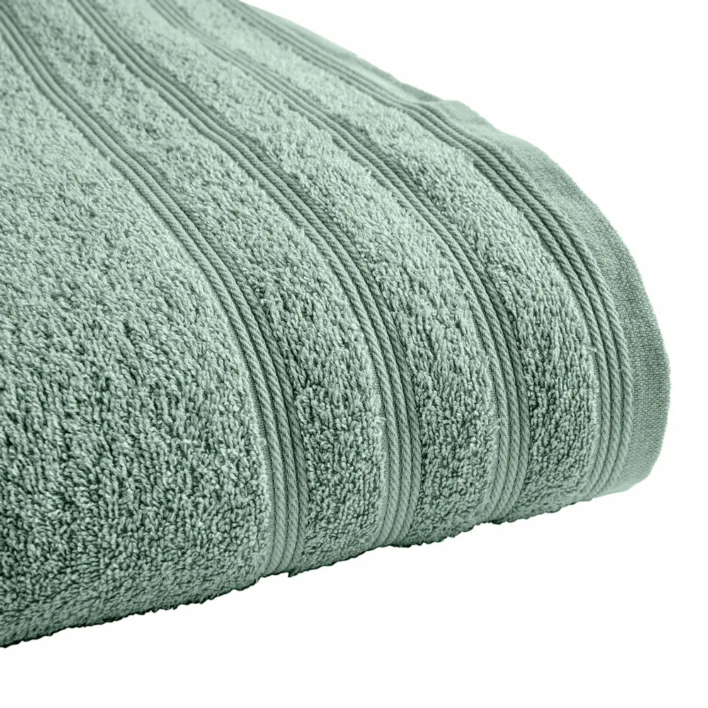 Bath towels - "Spa" Bath Towel 100% Cotton 90 x 150 cm Mint - COTON PUR