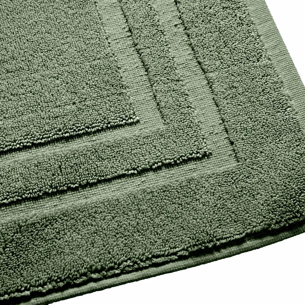 Autres linges de bain - Tapis de Bain "Spa" 100% Coton 50 x 80 cm Romarin - COTON PUR