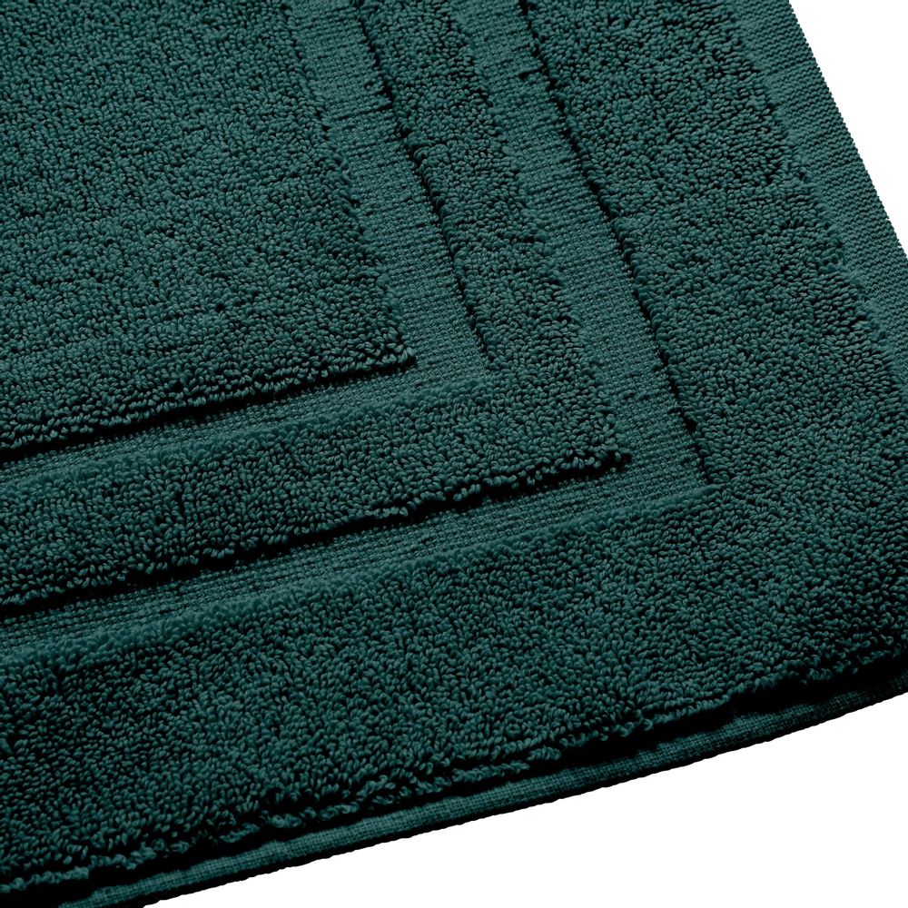 Autres linges de bain - Tapis de Bain "Spa" 100% Coton 50 x 80 cm Emeraude - COTON PUR