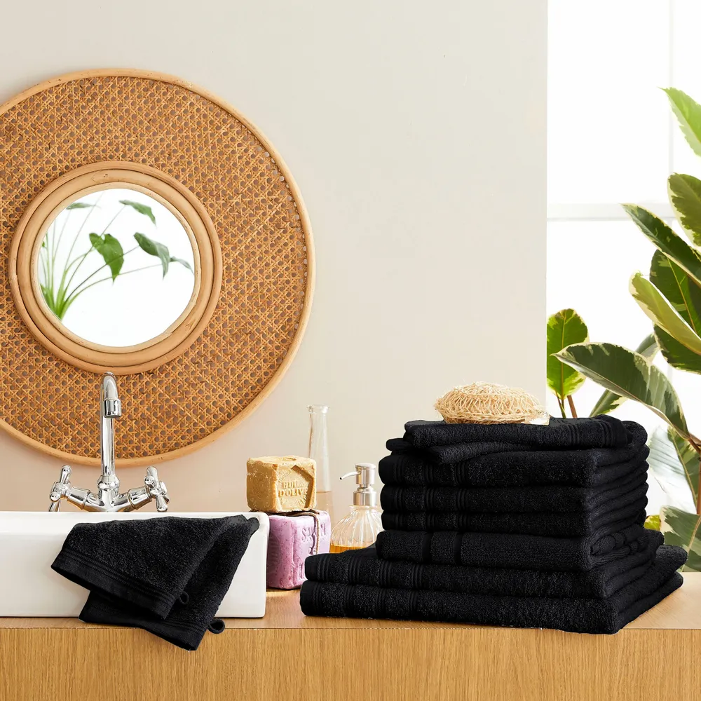 Other bath linens - Sponge Pack 10 Pieces "Spa" 100% Cotton Truffle - COTON PUR