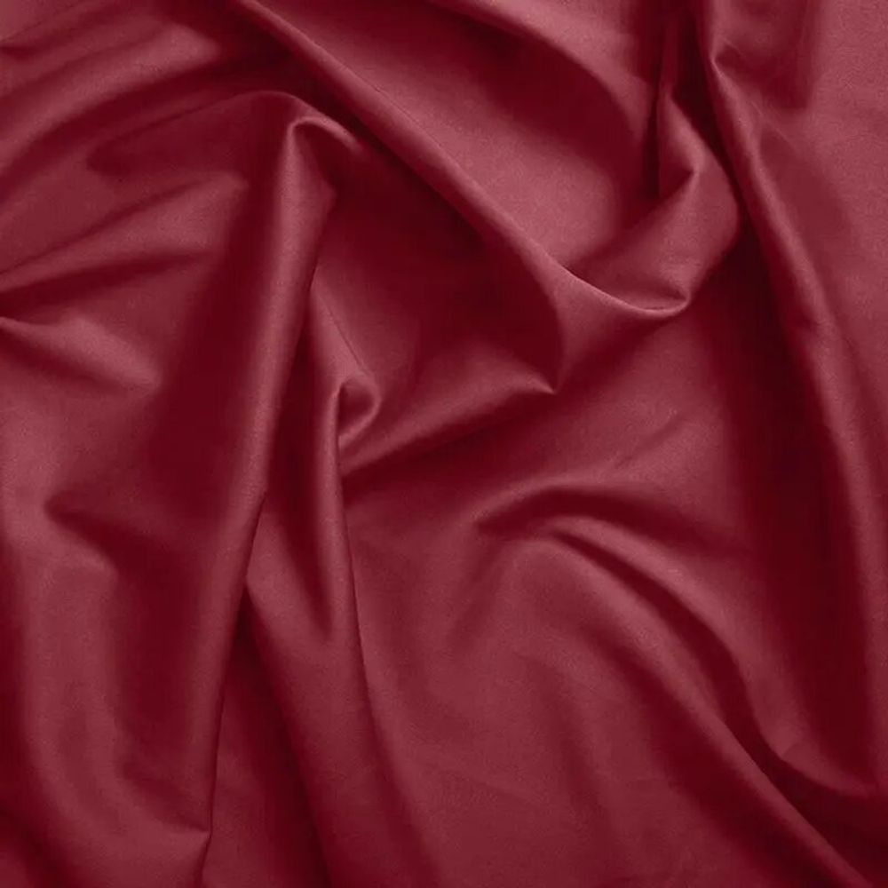 Linge de lit - Housse de couette 100% Coton 140 x 200 cm Grenat - COTON PUR