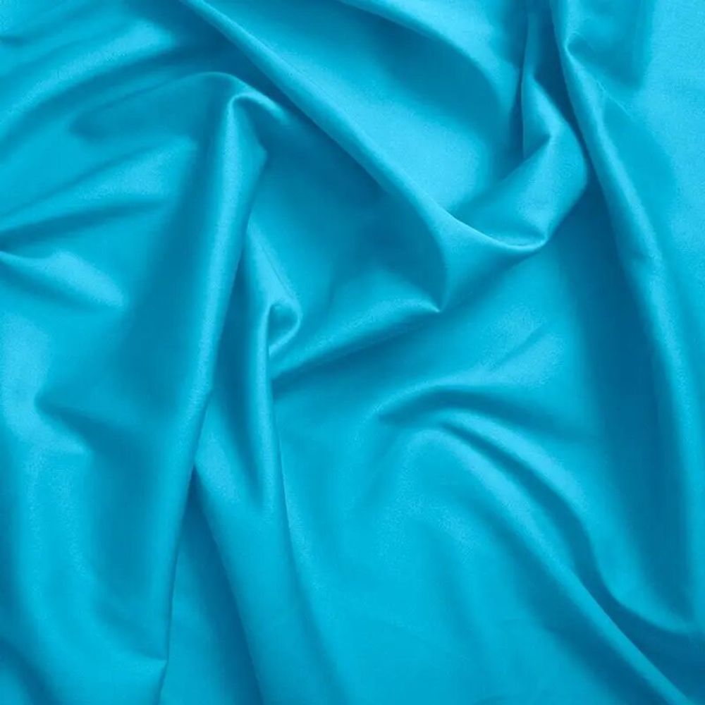Bed linens - 100% Cotton Duvet Cover 240 x 220 cm Cyan - COTON PUR