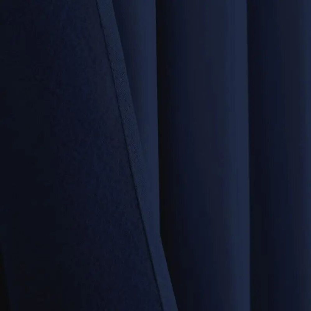 Curtains and window coverings - Thermal Blackout Curtains 140 x 260 cm Midnight Blue - COTON PUR
