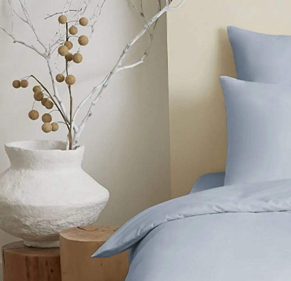Linge de lit - Pack Complet Housse de couette Unicolore 140 x 200 cm - Drap housse 90 x 190 cm - 100% Coton 57 Fils - COTON PUR
