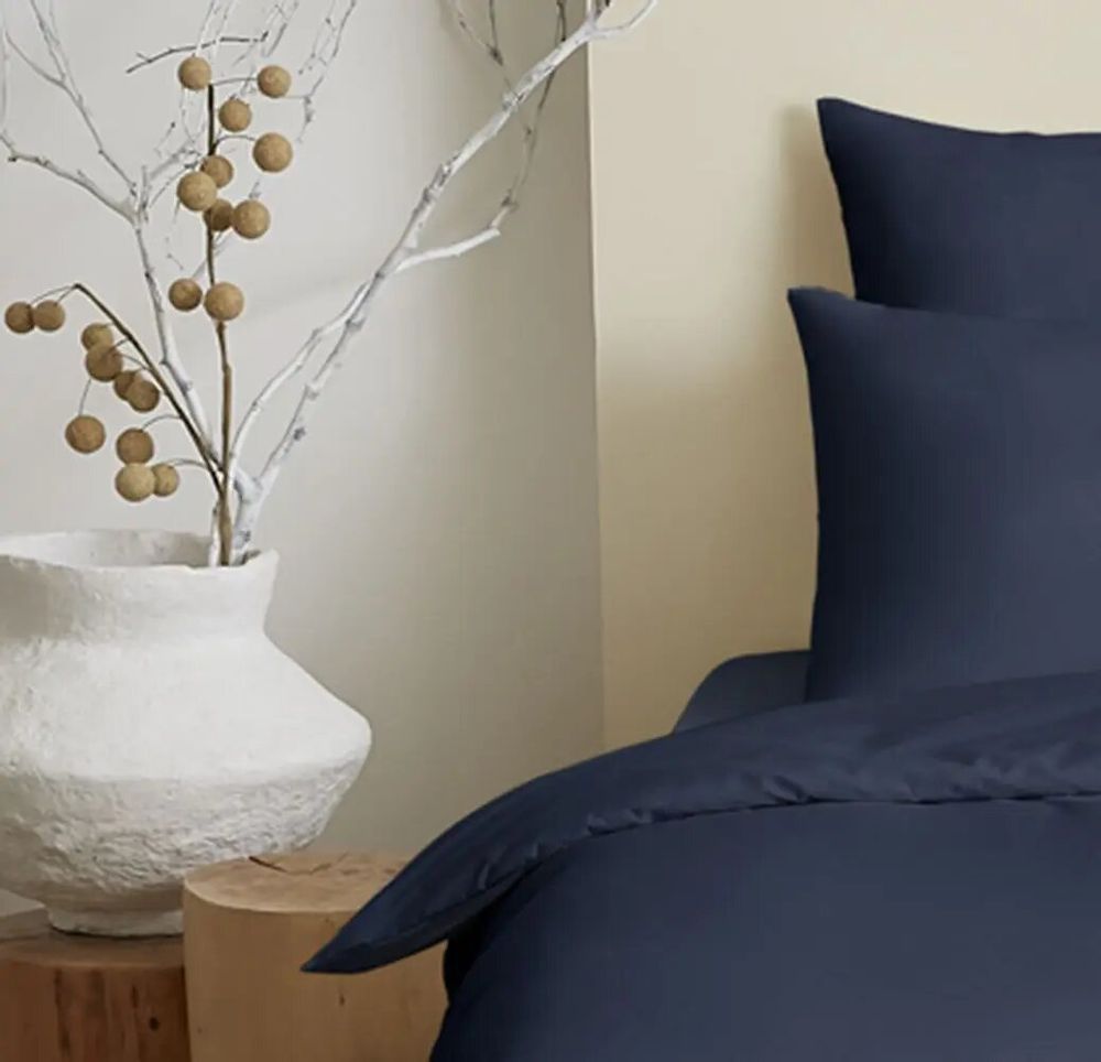 Linge de lit - Pack Complet Housse de couette Unicolore 140 x 200 cm - Drap housse 90 x 190 cm - 100% Coton 57 Fils - COTON PUR