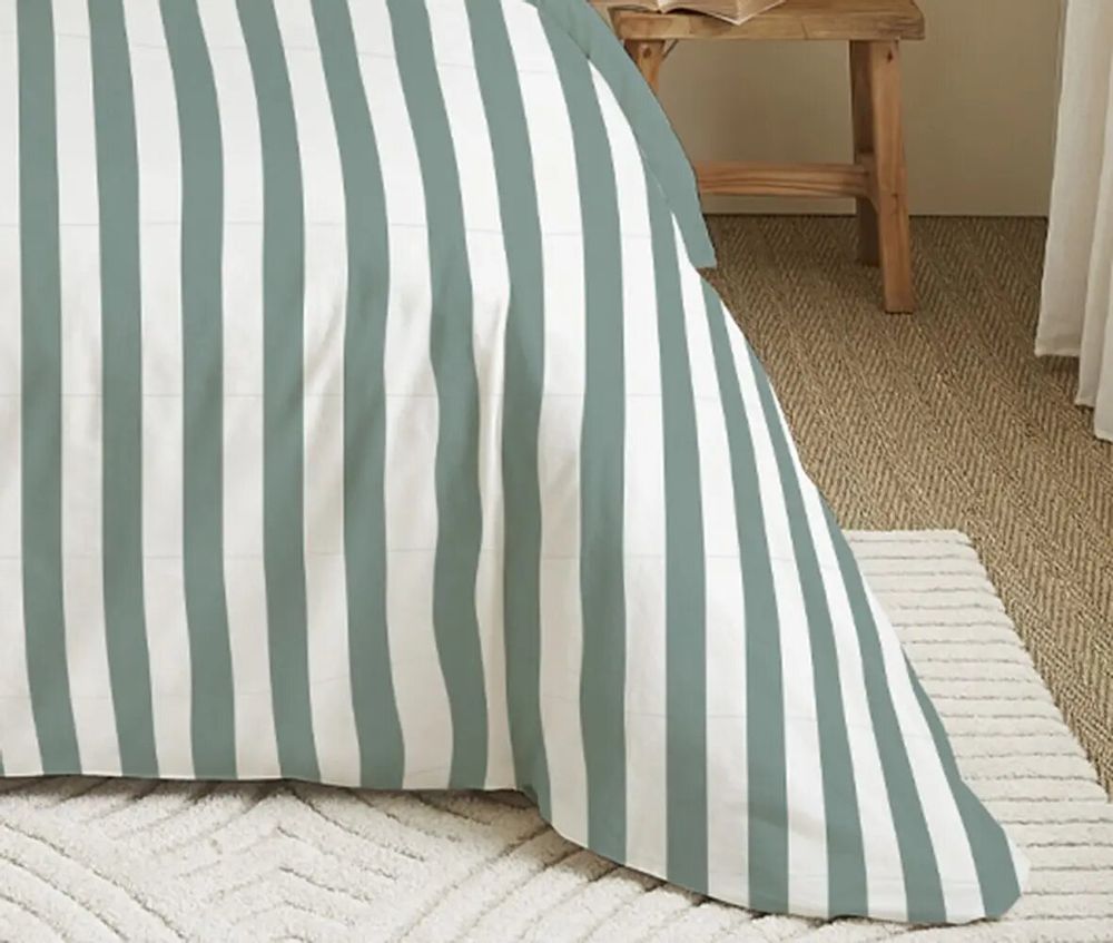 Bed linens - Complete Pack Printed Duvet Cover 240 x 260 cm - Fitted Sheet 180 x 200 cm King Size - 100% Cotton 57 Thread Count - COTON PUR
