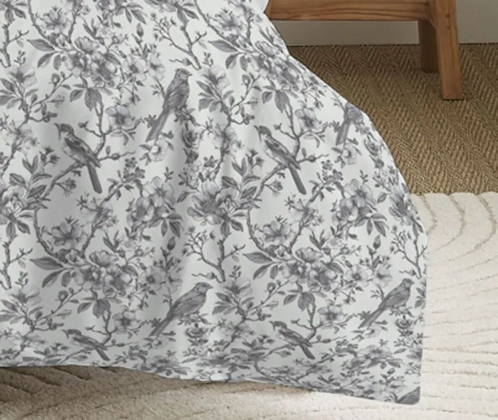 Linge de lit - Pack Complet Housse de couette Imprimé 140 x 200 cm - Drap housse 90 x 190 cm - 100% Coton 57 Fils - COTON PUR