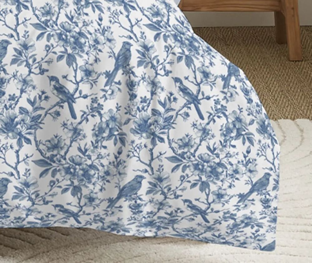 Linge de lit - Pack Complet Housse de couette Imprimé 140 x 200 cm - Drap housse 90 x 190 cm - 100% Coton 57 Fils - COTON PUR
