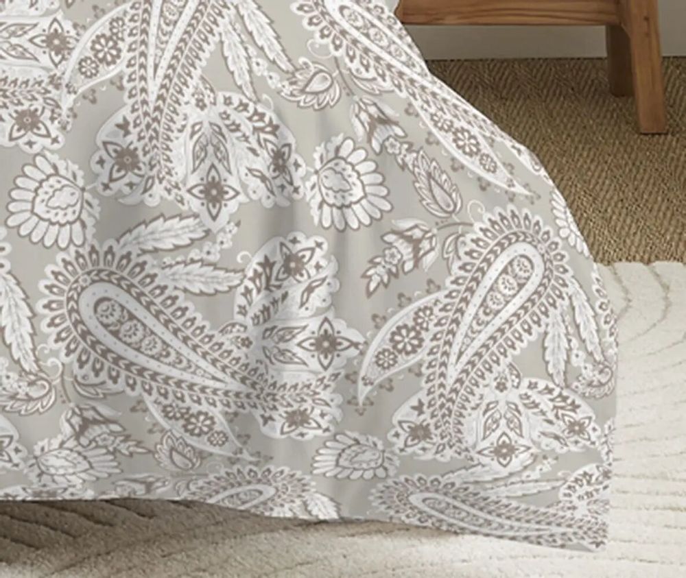 Bed linens - Complete Pack Printed Duvet Cover 140 x 200 cm - Fitted Sheet 90 x 190 cm - 100% Cotton 57 Threads - COTON PUR