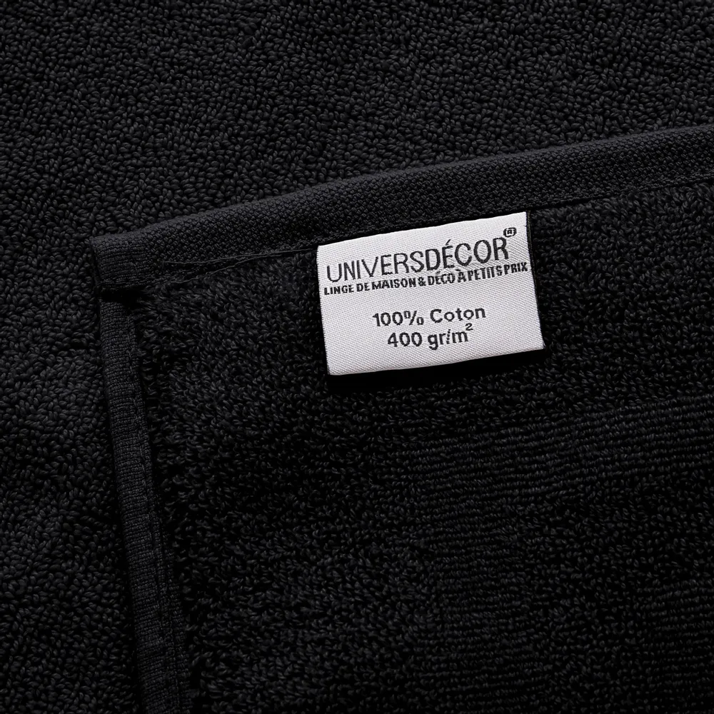 Bath towels - "Spa" Bath Towel 100% Cotton 90 x 150 cm Truffle - COTON PUR