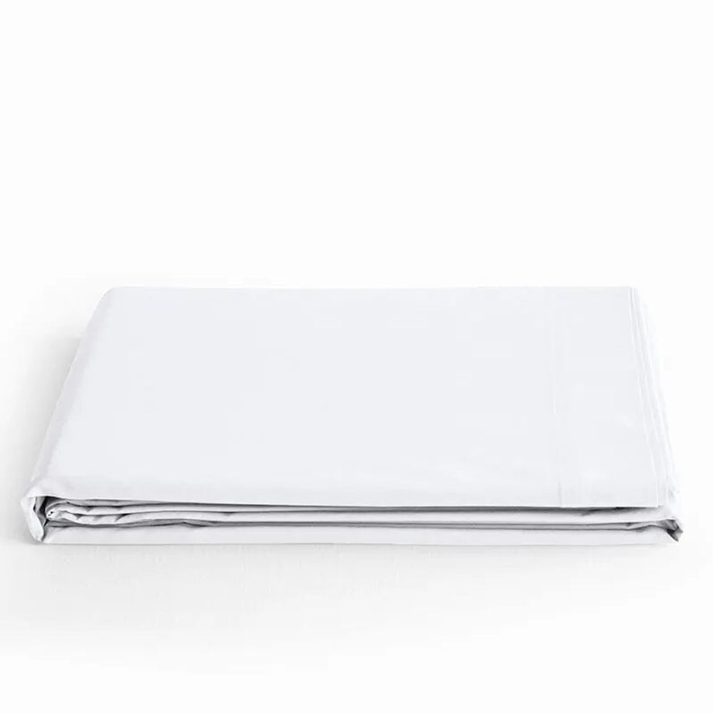 Linge de lit - Drap Plat 100% Coton 180 x 290 cm Neige - COTON PUR