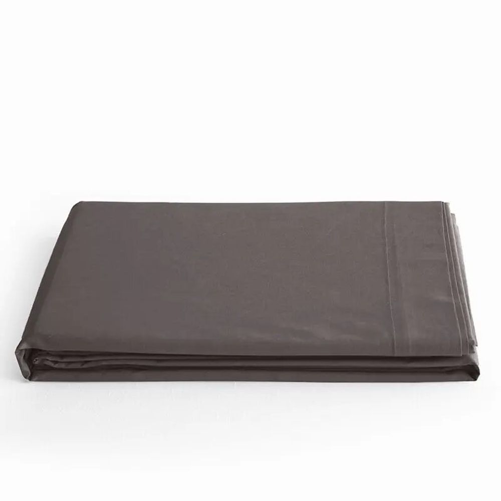 Linge de lit - Drap Plat 100% Coton 180 x 290 cm Ardoise - COTON PUR