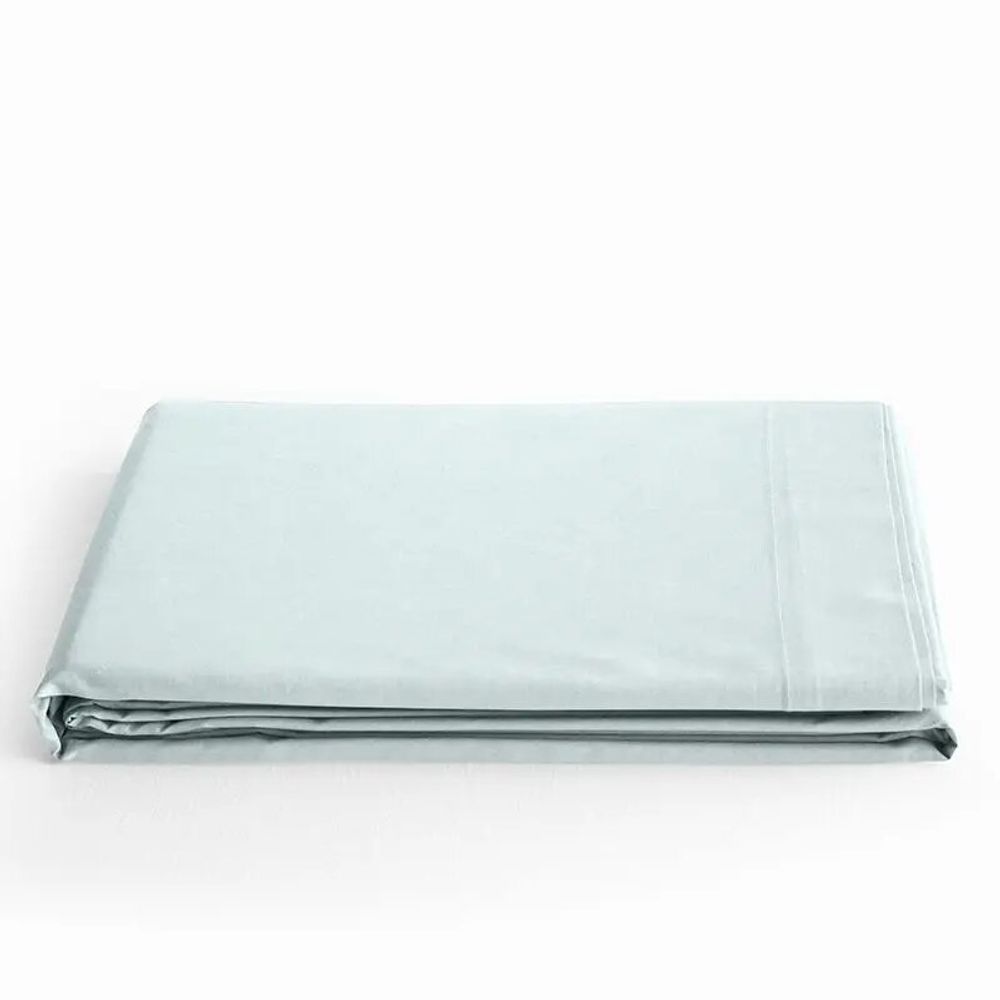 Linge de lit - Drap Plat 100% Coton 240 x 300 cm Menthe - COTON PUR