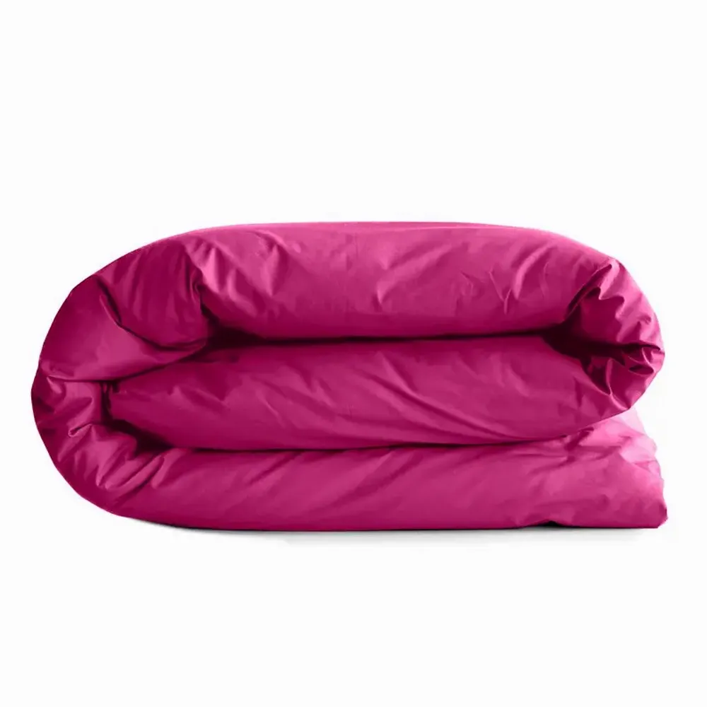 Bed linens - Duvet cover 100% Cotton 140 x 200 cm Magenta - COTON PUR