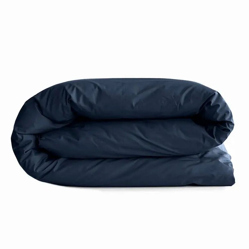 Bed linens - 100% Cotton Duvet Cover 260 x 240 cm Midnight Blue - COTON PUR