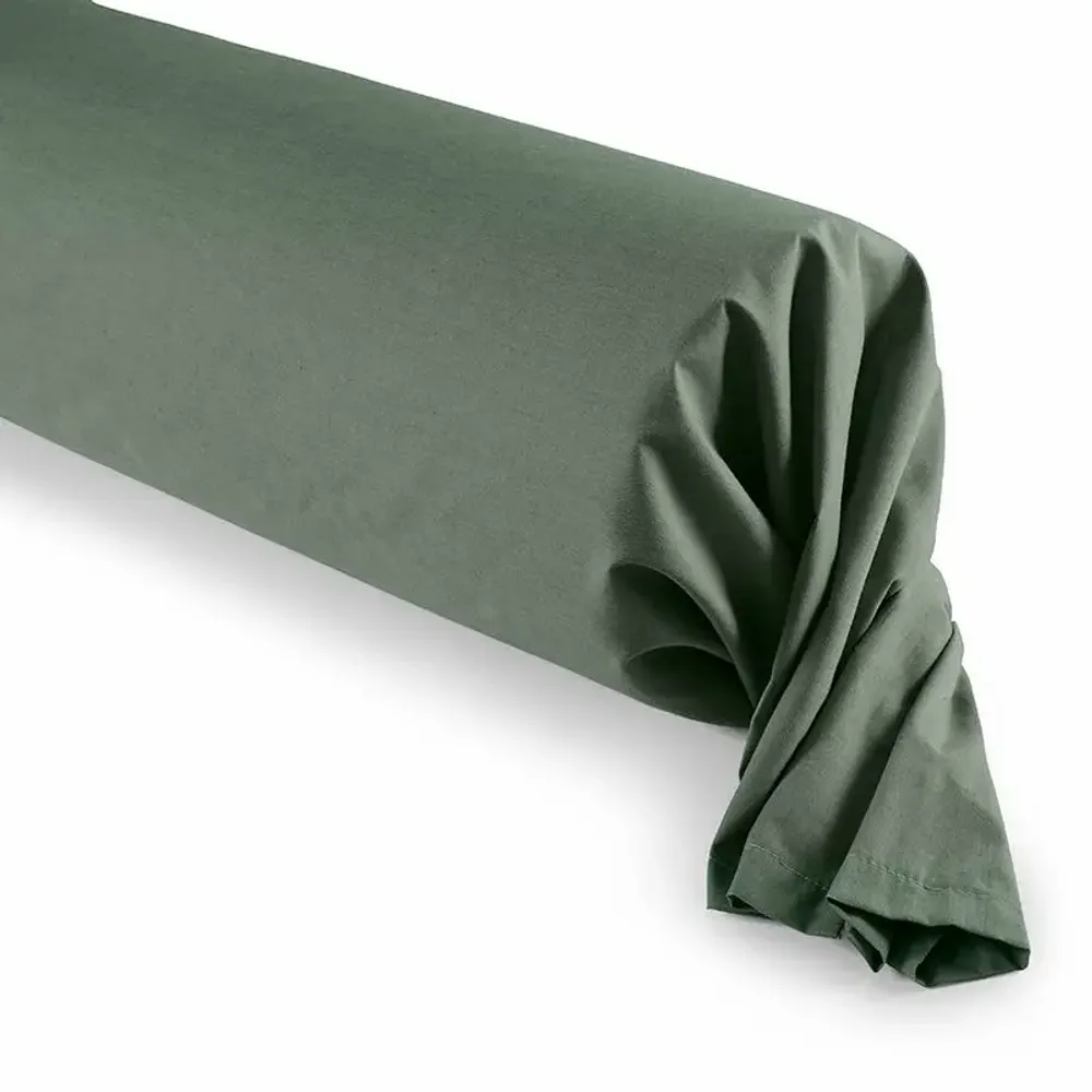 Bed linens - Bolster Case 100% Cotton 45 x 185 cm Rosemary - COTON PUR